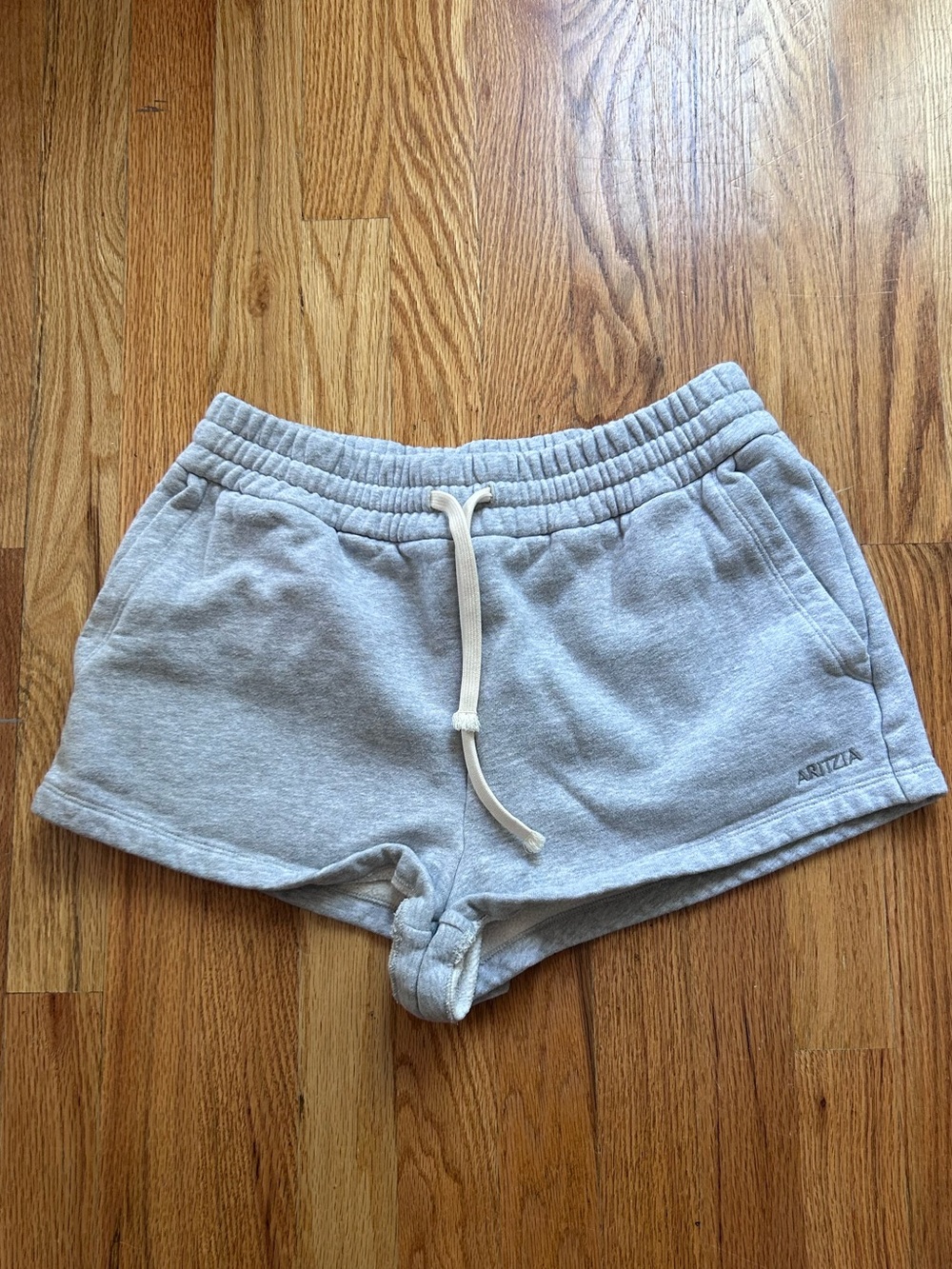 Aritzia Grey Drawstring Fleece Women’s Shorts